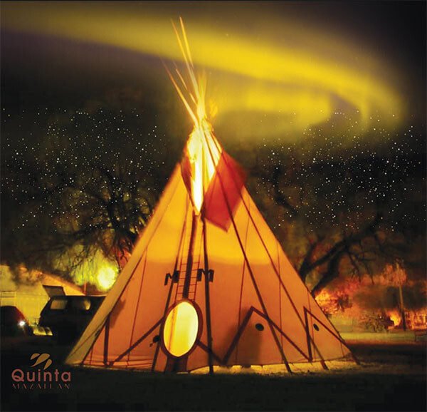 illuminated trail bear clan tipi