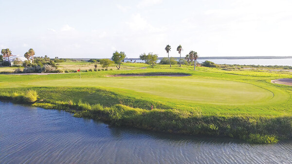 20140902 SPI Golf Course 3 Green from Harbor Units