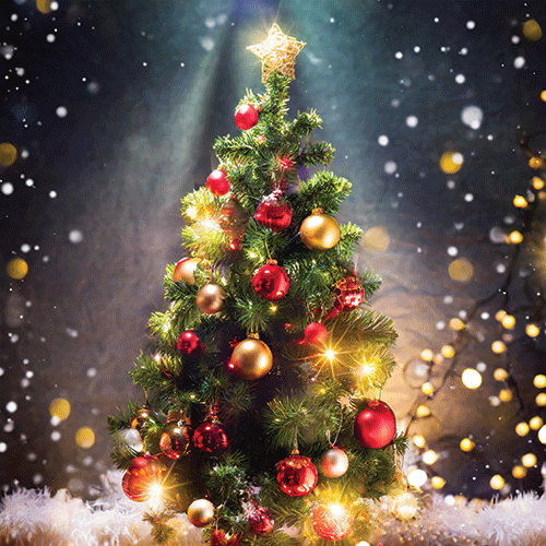 Firefly traditional christmas tree with decorations 39913 web