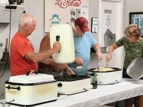 20230208 La Floresta RodgerVanderville Morris Haverland Darla Strait Spaghetti Dinner 1 web